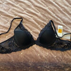Natori feathers contour plunge bra